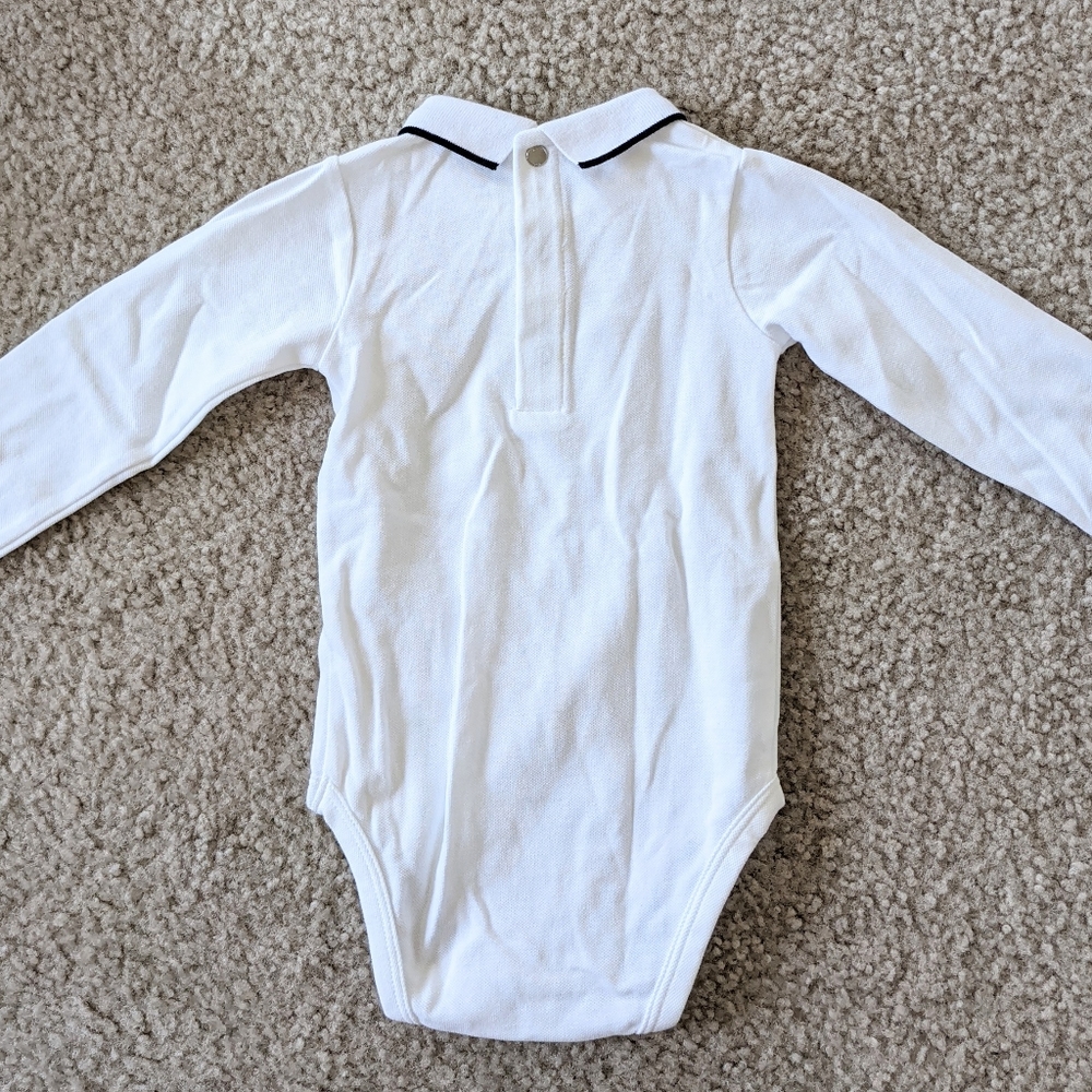Jacadi long sleeve polo - 12m (74cm).